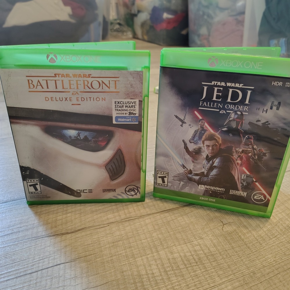 Star Wars Xbox One Game Lot Jedi Fallen Order and Battlefront Deluxe Edition